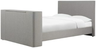 An Image of Birlea Plaza Double TV Bed Frame - Grey