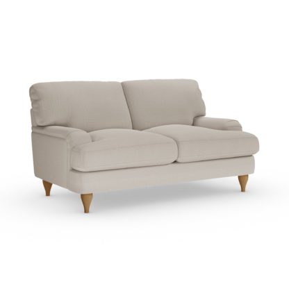 An Image of Darwin Small 2 Seater Sofa Luxury Velvet Natural