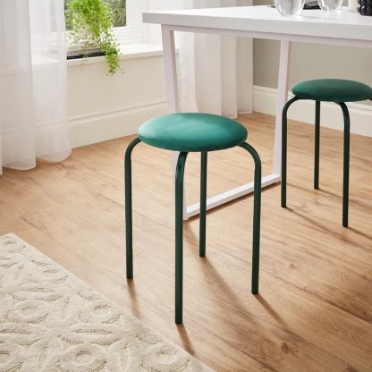 5f15688b45a35fe917ee3af3f34b9984612ee3833c8115ec2c8185dfd22291ff.jpg An Image of Verity Stacking Stool, Steel Black