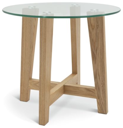 An Image of Habitat Zela Side Table - Walnut