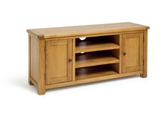 An Image of Habitat Kent 2 Door TV Unit - Oak