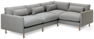 An Image of Habitat Paola Modular Left Hand Corner Chaise Sofa Set-Grey