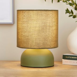 An Image of Sicily Touch Table Lamp Olive (Green)