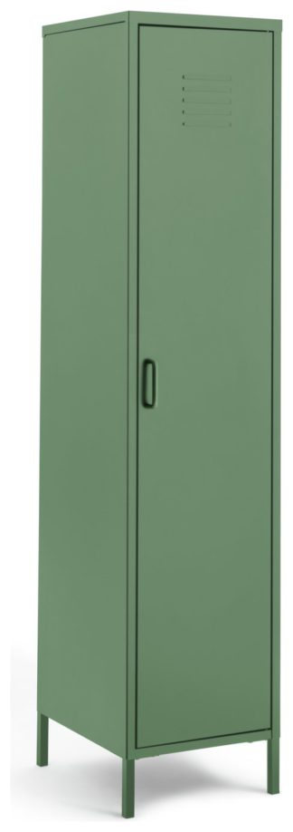 An Image of Habitat Stevie Tall 1 Door 4 Shelves Locker - Green