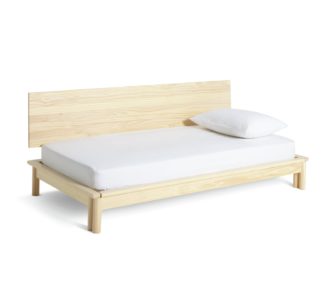 An Image of Habitat Akio Guest Bed with 2 Mattresses - Natural