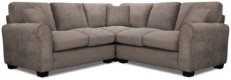 An Image of Argos Home Taylor Fabric Corner Sofa - Mink
