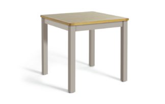 An Image of Argos Home Ashwell Wood Veneer 4 Seater Dining Table - Grey