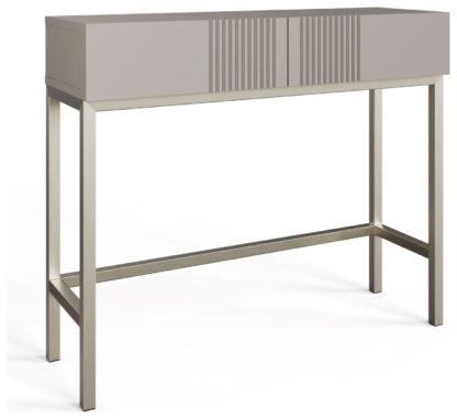 An Image of Frank Olsen Iona 2 Drawer Console Table - White