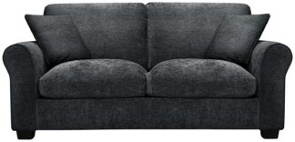 An Image of Argos Home Taylor Fabric Sofa Bed - Charcoal