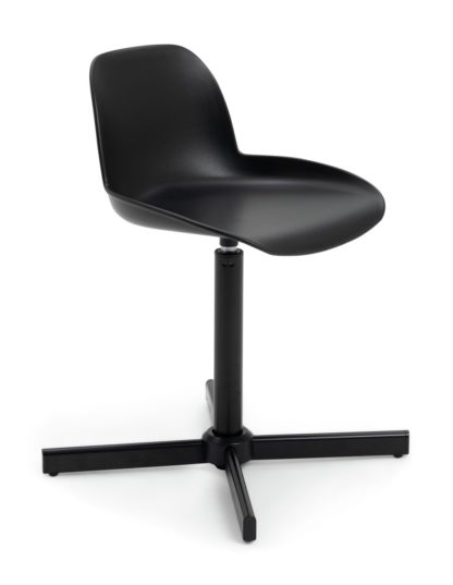 An Image of Habitat Nova Plastic Office Chair - Black