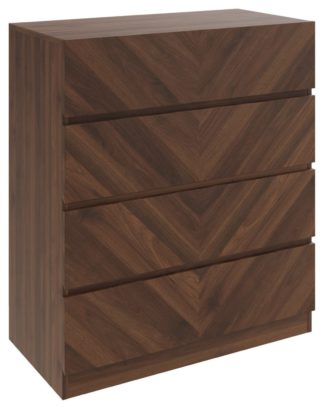 An Image of GFW Catania 4 Drawer Chest - Walnut