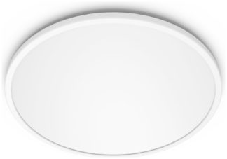 An Image of Philips Superslim Indoor Luminaire Flush Ceiling Light-White