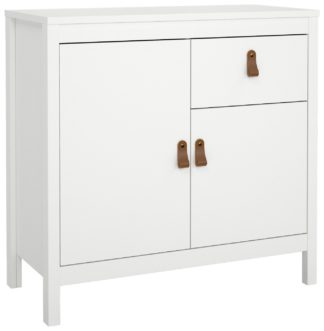 An Image of Tvilum Madrid 2 Door 1 Drawer Sideboard - White