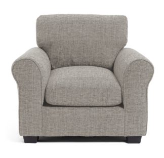 An Image of Habitat Lisbon Fabric Armchair - Grey