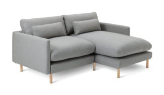 An Image of Habitat Paola Modular Right Hand Corner Chaise Sofa Set-Grey