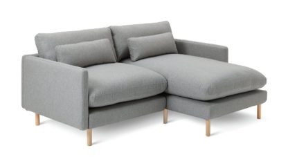 9a23360eb7716c1552e9e777f4115addab55ba7d0898ec2dc4498d7c7ce0bf19.jpg An Image of Habitat Paola Modular Right Hand Corner Chaise Sofa Set-Grey