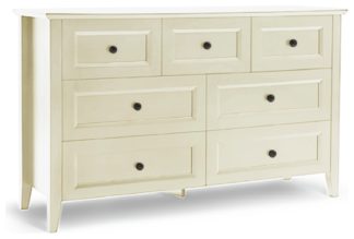 An Image of Habitat Kingham 4+3 Drawer Chest - Ivory