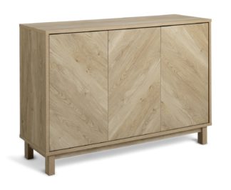 An Image of Habitat Fynn 3 Door Sideboard - Oak