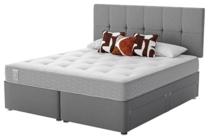 aa8281e786f3d442d444e3510ca3f22e282487b0d21736d08dbac8f3fd785898.jpg An Image of Sealy Newman Support Superking 4 Drawer Divan Bed - Grey