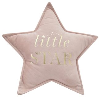 An Image of Bambino Little Star Cushion - Blush - 30x30cm