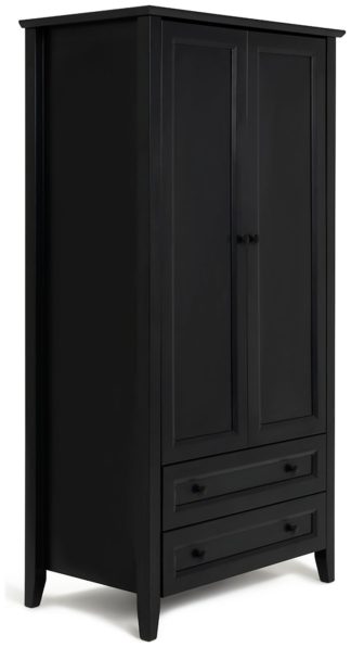 An Image of Habitat Kingham 2 Door 2 Drawer Wardrobe - Blue