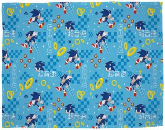 An Image of Sonic Kids Fleece Throw - Multicolured -150X100cm