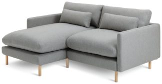 An Image of Habitat Paola Modular Left Hand Corner Chaise Sofa Set -Grey