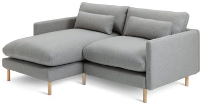 c8e784ca89e7cc300fb7c3035cc9f97a4cf045920bd289383d5353015abf9efb.jpg An Image of Habitat Paola Modular Left Hand Corner Chaise Sofa Set -Grey