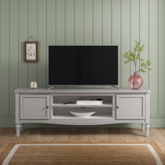 An Image of Ariella Wide TV Unit, Stone Stone