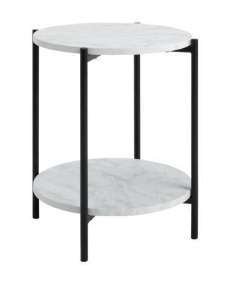 An Image of Argos Home Jules Side Table - Black & White