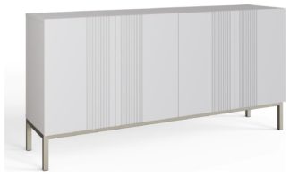 An Image of Frank Olsen Iona 4 Door Sideboard - White