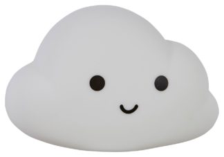 An Image of Glow Kids Cloud Silicone Night Wall Light - Multicoloured