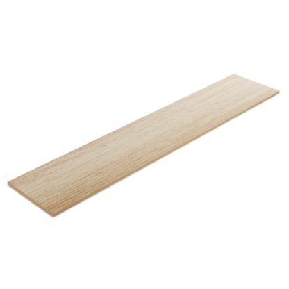 An Image of Modular Light Oak 180cm Wooden Shelf Panel Component Brown