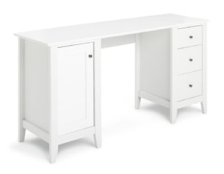 An Image of Habitat Minato 3 Drawer Office Desk - White