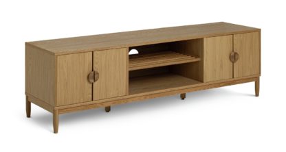 e788af241f8dac2c841cdf0edbaf6a65f07bcdb7a5cb2e0394ffb68b37d3aaca.jpg An Image of Habitat Cornelia 4 Door TV Unit - Oak