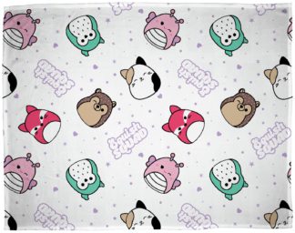 An Image of Squishmallows Bright Kids Throw - Multicoloured - 150X100cm