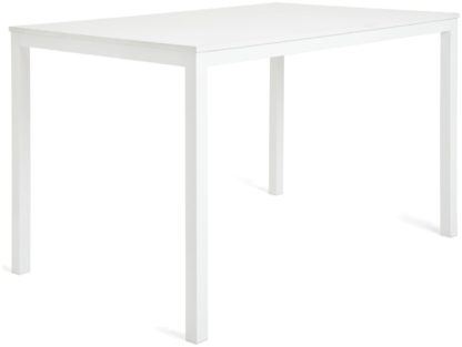 An Image of Habitat Toby Wood 4 Seater Dining Table - White