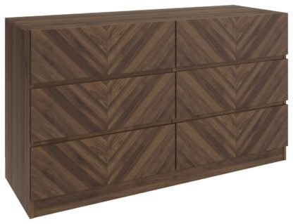 An Image of GFW Catania 3 + 3 Drawer Chest - Oak