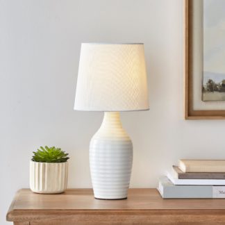 An Image of Luna Table Lamp White