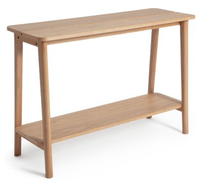 An Image of Habitat Nel Console Table - Oak