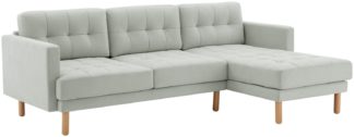 An Image of Habitat Newell Fabric Right Hand Corner Sofa - Light Grey