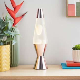 An Image of Rose Gold Lava Lamp MultiColoured