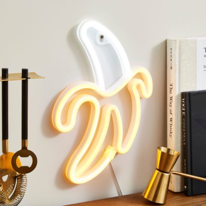An Image of Banana Neon Sign Yellow
