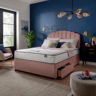 An Image of Silentnight Middleton Kingsize 2 Drawer Divan Bed - Pink