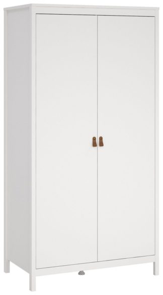 An Image of Tvilum Madrid 2 Door Wardrobe - White