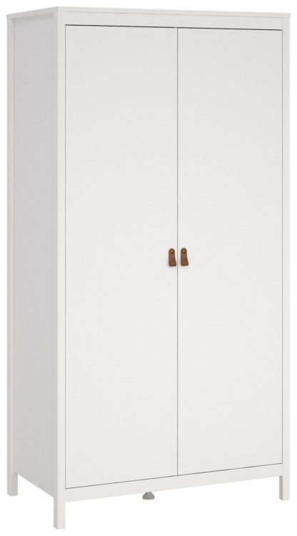 385e3ecbc0a0fb4f69239f5173ebc115ec88758fb287bb4e9a967754893d405c.jpg An Image of Tvilum Madrid 2 Door Wardrobe - White