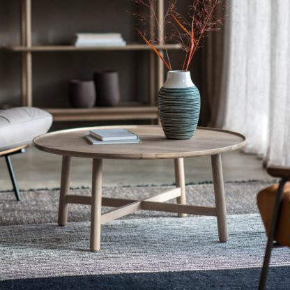 An Image of Kalia Round Coffee Table Grey