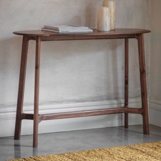 An Image of Mabie Walnut Console Table Brown