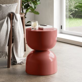 An Image of Paloma Indoor/Outdoor Side Table, Terracotta Terracotta