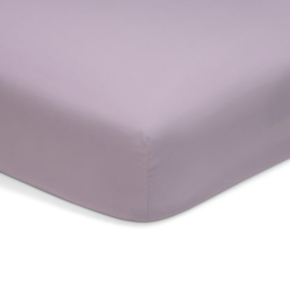 4ca3b5eb8d7d0e90b1d919e0b5de261ac61f5d6451fc7502af9104eb1829514c.jpg An Image of Habitat Polycotton Lilac Fitted Sheet - Single